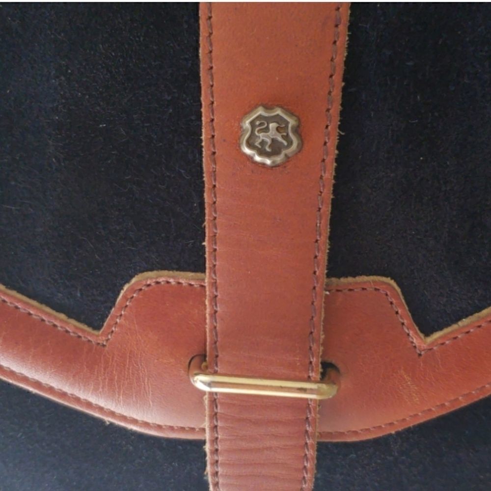 JOHN Romain Vintage Black Suede shoulder bag‎
